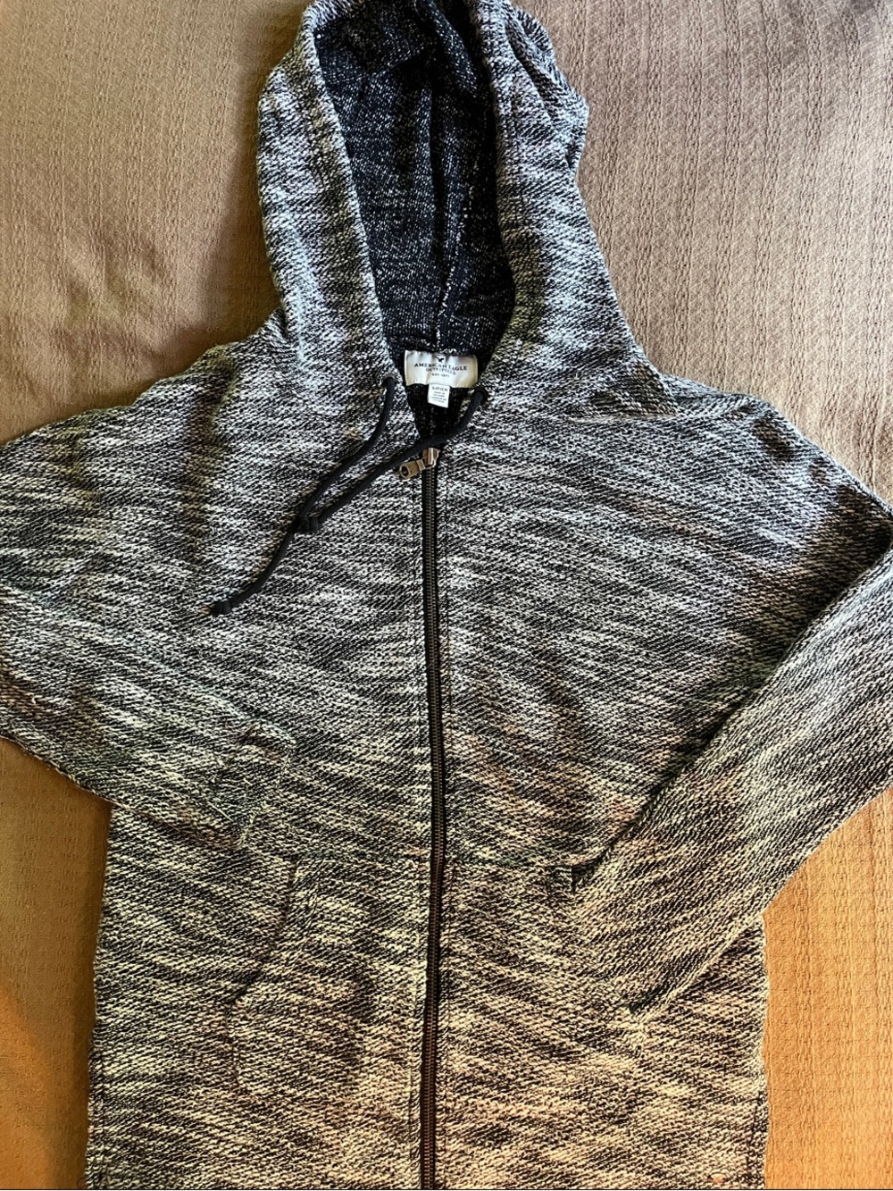 Women’s American Eagle Outfitters Marled Black & White Zip Hoodie